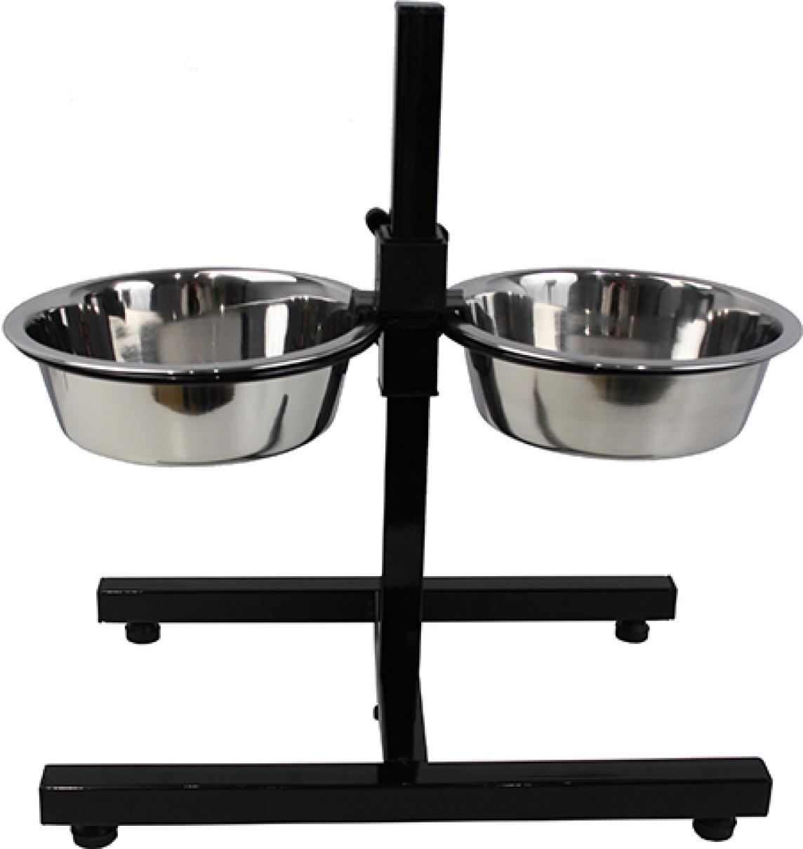 Ozami säädettävä koiran korotettu ruokakuppi, 2kpl