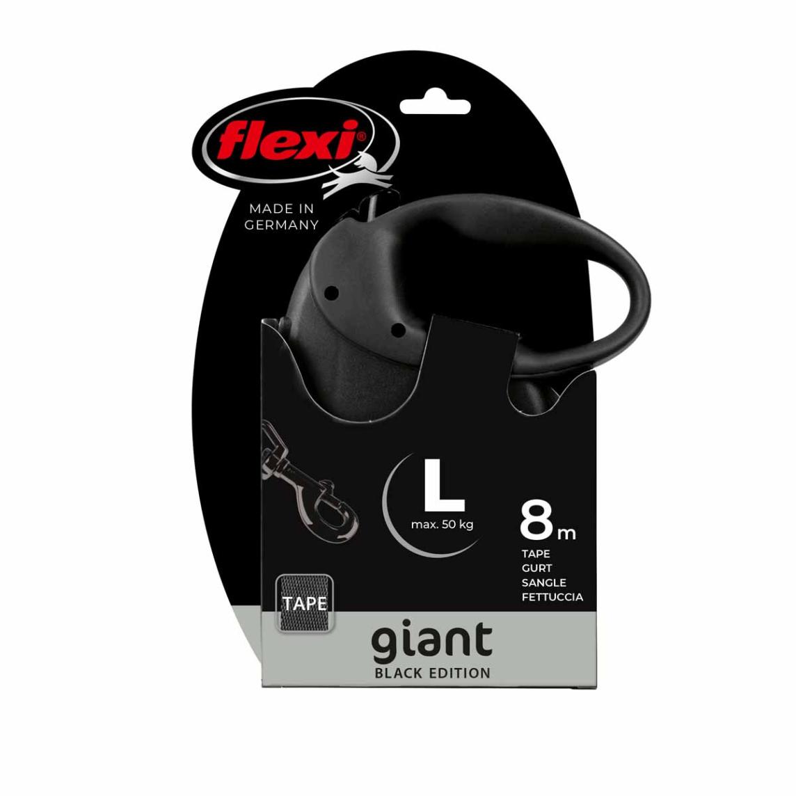 Flexi Giant L Black Edition 8m talutinhihna