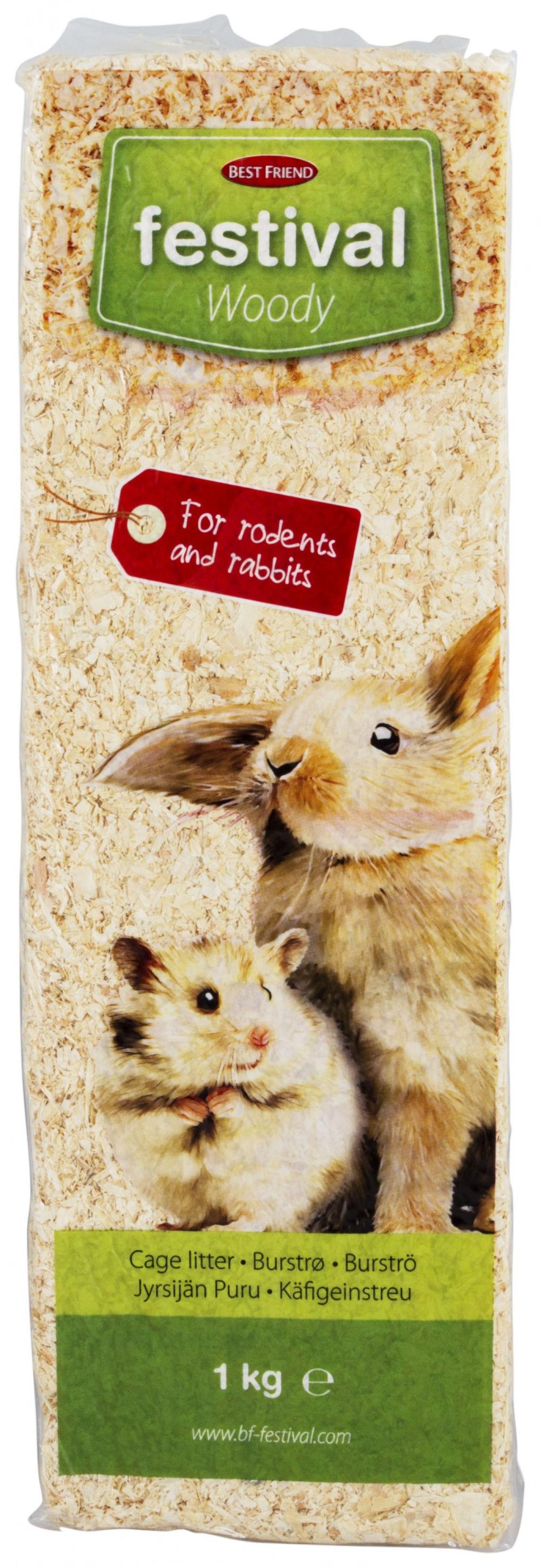 Best Friend BF Festival Woody jyrsijän puru 1 kg