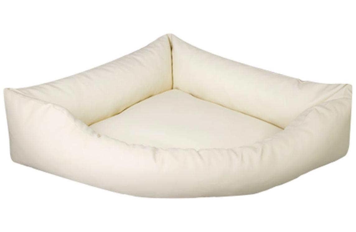 Koiranpeti nahkainen Corner (creme)