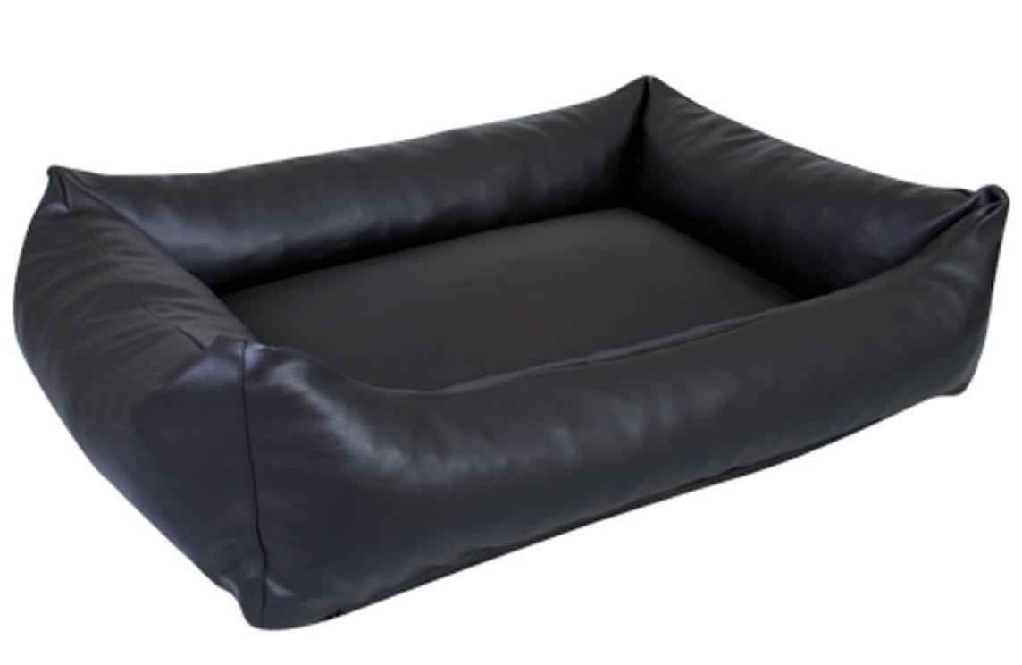 Koiranpeti nahkainen Snuggle (musta)