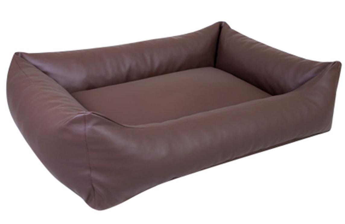 Koiranpeti nahkainen Snuggle (ruskea)