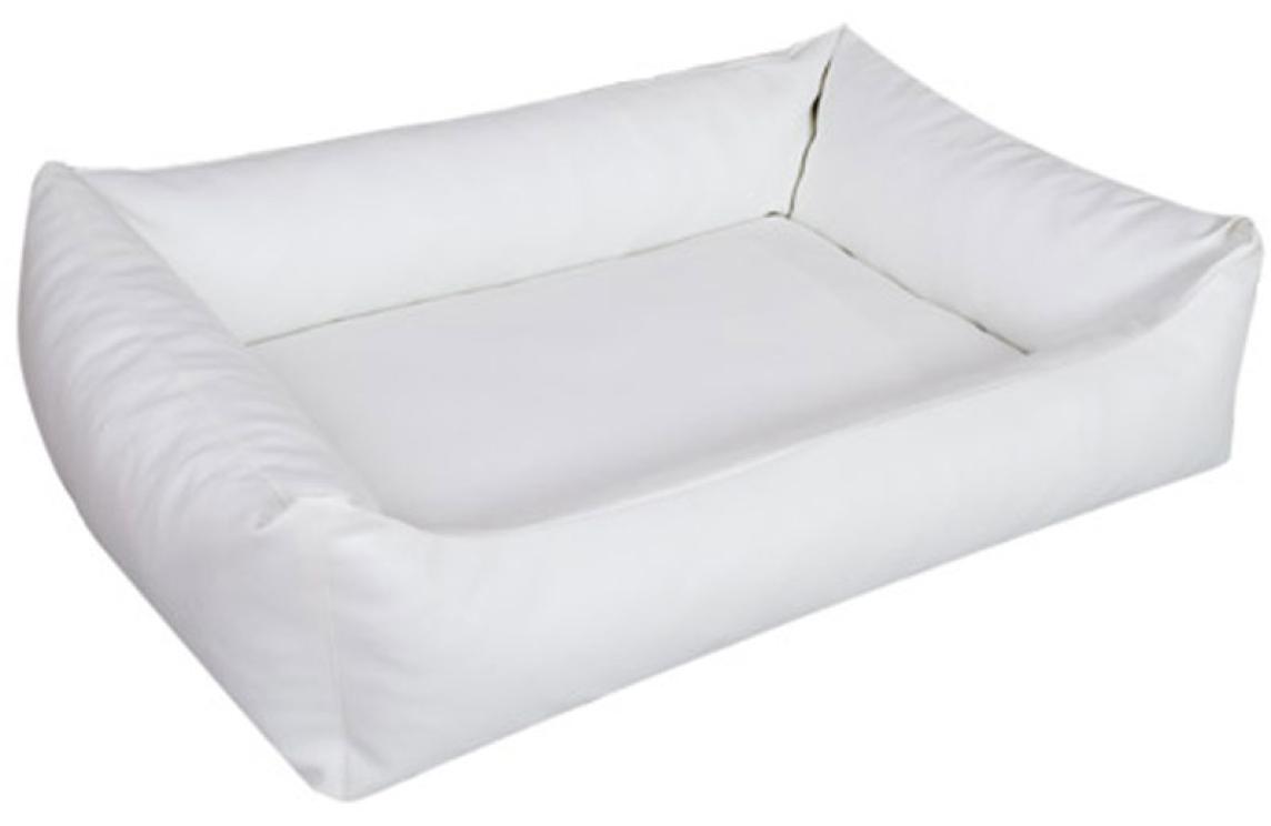 Koiranpeti nahkainen Snuggle (valkoinen)