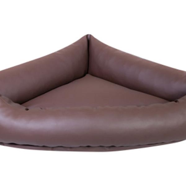 Koiranpeti nahkainen Corner (ruskea)