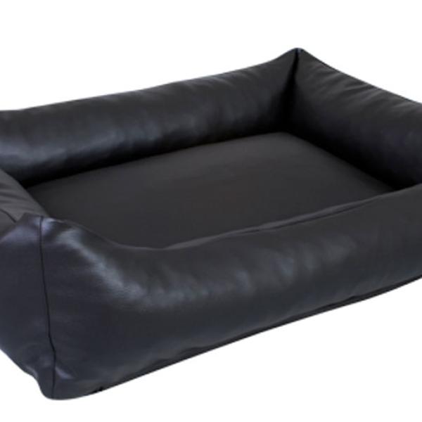 Koiranpeti nahkainen Snuggle (musta)