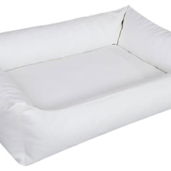 Koiranpeti nahkainen Snuggle (valkoinen)